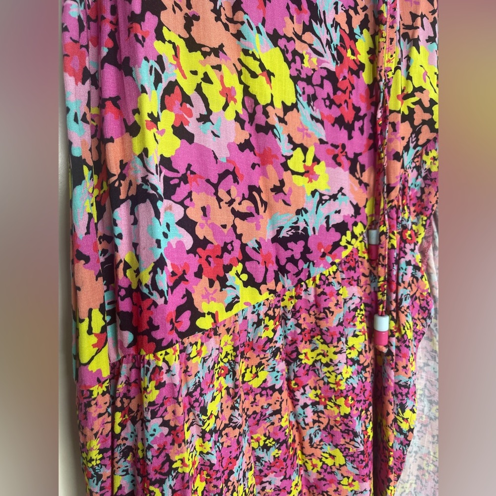 Maaji Monet Allie Beachwear Crop Top AND Autumn Long Skirt SET Multi-color) - Picture 10 of 11